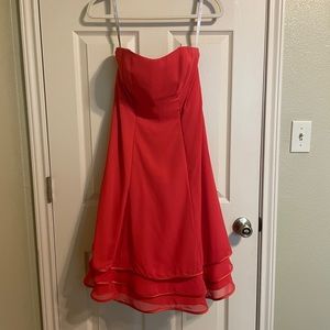 Alfred Angelo Persimmon Strapless Cocktail Dress